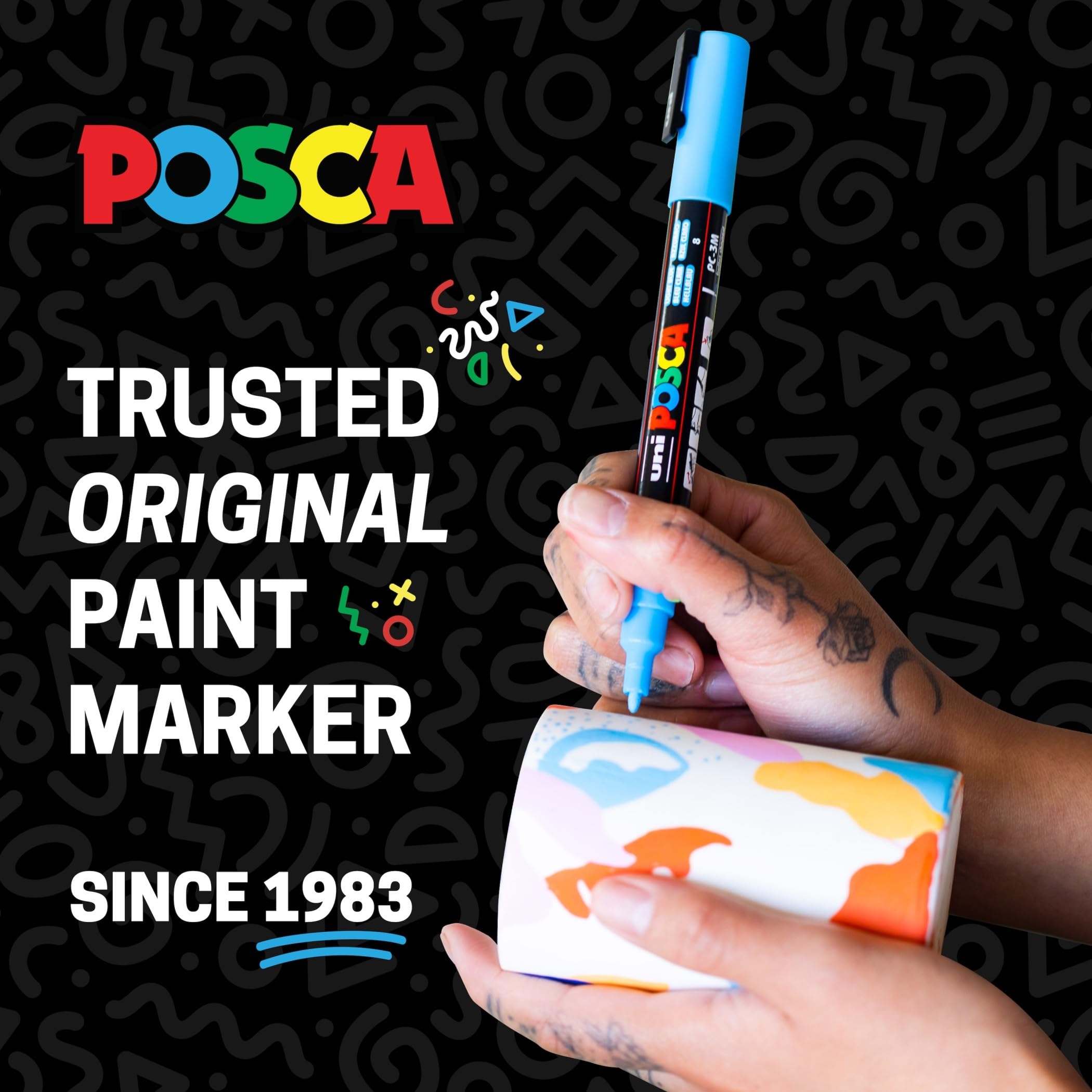 Amazon | POSCA® PC-5M 水性アクリルペイントマーカー ミディアム